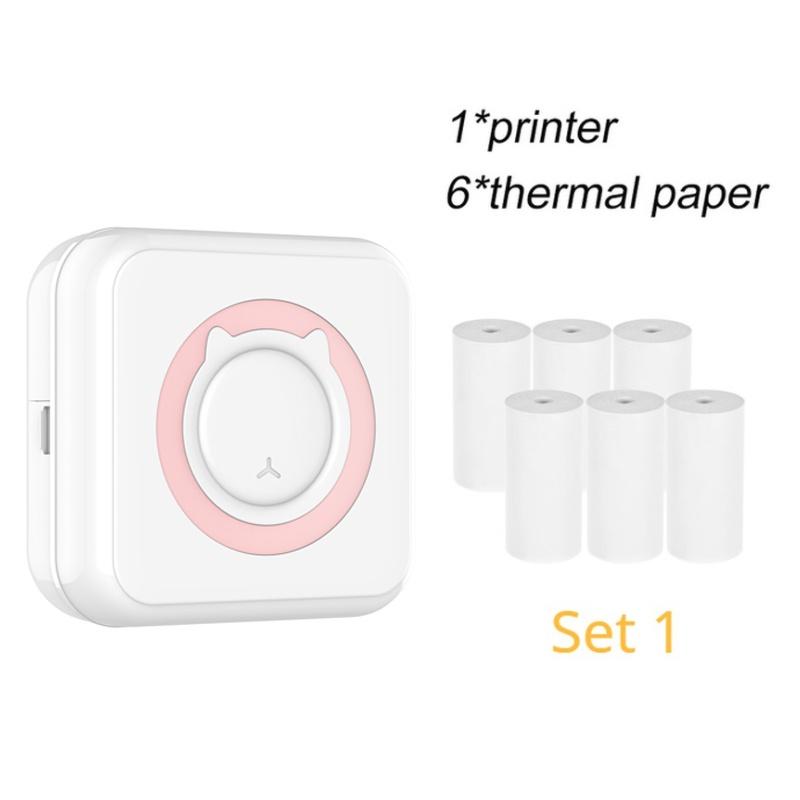 Mini Portable Photo Printer Pocket Thermal Printing Impresoras Bluetooth-compatible For Mobile Phone Android and iOS Gifts