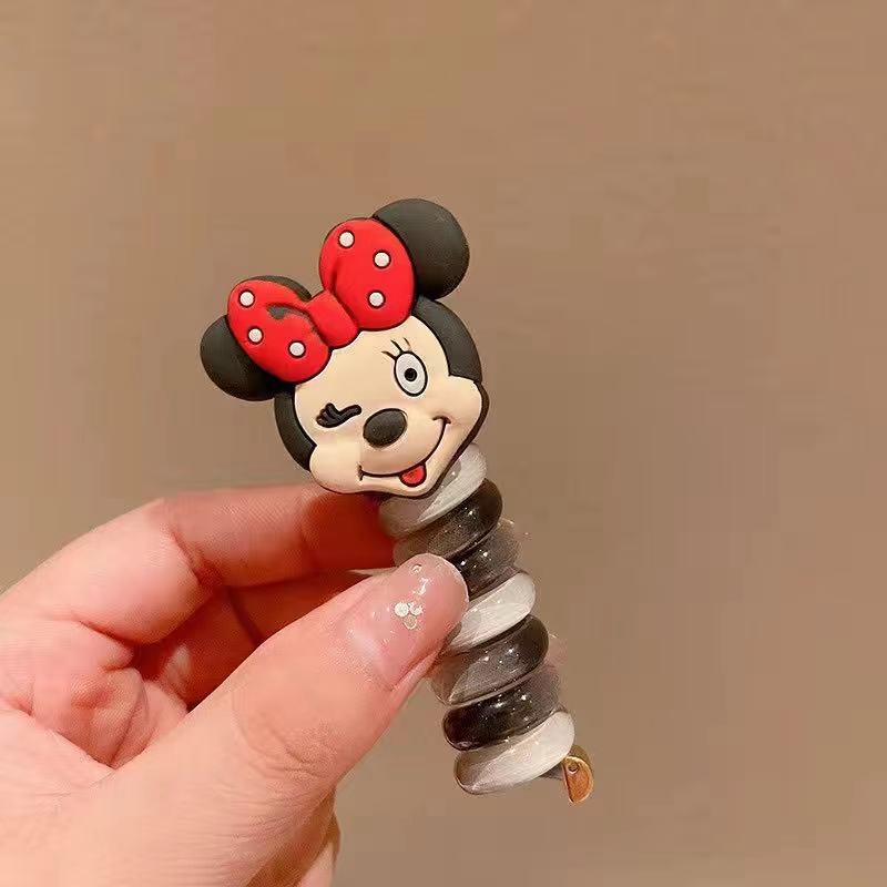 Children'S Roll Telephone Rope Hair Rope Girls' High Ponytail Headrope Durable High Elastic No Damage Hair Rope Hair Accessories