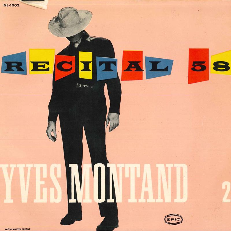 

LP Record YVES MONTAND - Rcital - 2 NL1002 Epic 1958 Japan Pop Used