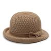 Summer Breathable Woven Sun Hat With Curved Brim For Moms And Outdoors
