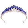 Japanese & Korean Style Bridal Rhinestone Crown Headpiece for Weddings, Evening Dresses & Children's Birthdays