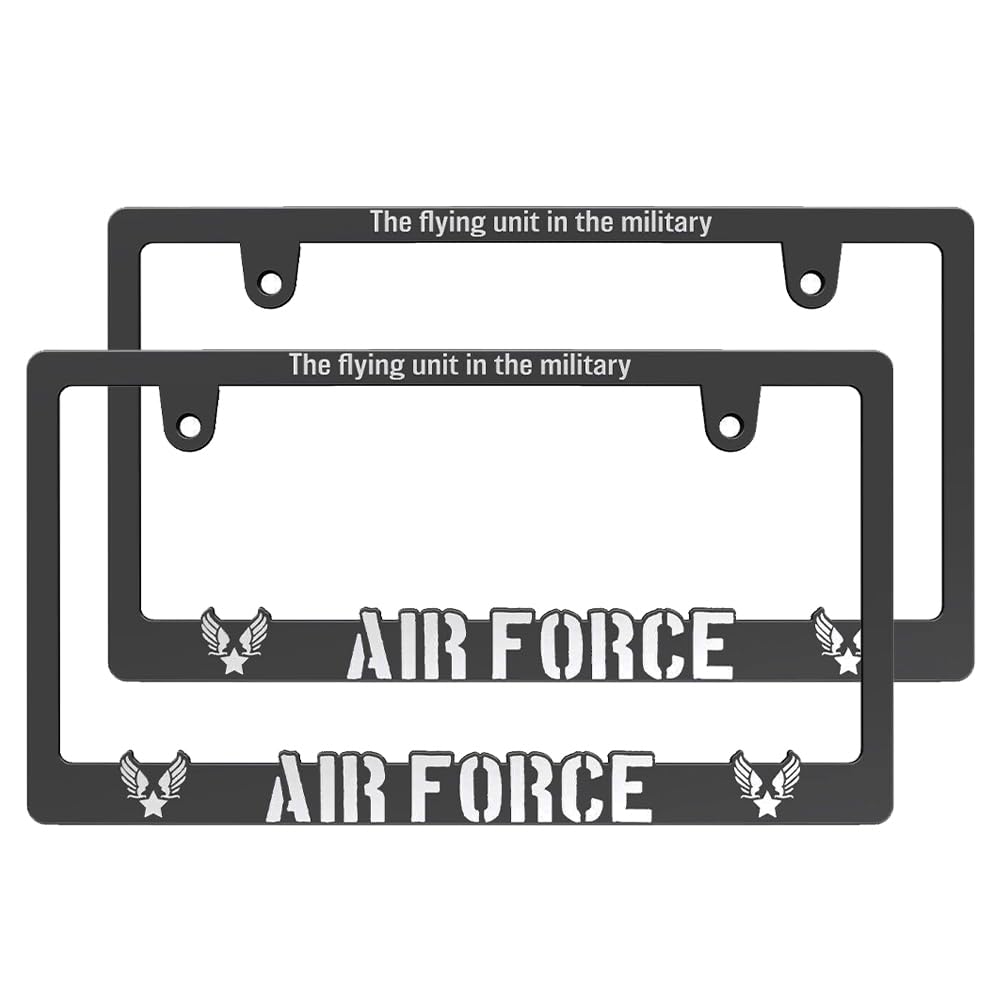 

Регулирование РАМКИ ДЛЯ НОМЕРНЫХ ЗНАКОВ AIR FORCE 3D Матовый черный для транспортных средств ВВС [Новый Соответствующий] США. (Набор 2)