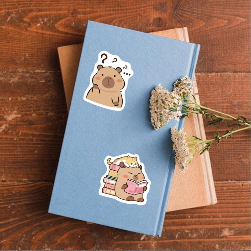 500PCS Cartoon Capybara Stickers Anime Decal Skateboard Laptop Motorcycle Guitar Cute Kawaii Cartoon Movie Sticker Kids Toy