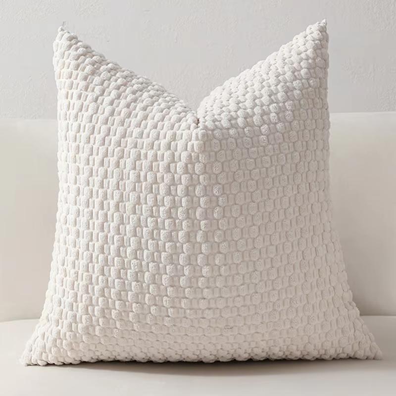 

Soft Corduroy Throw Pillow Covers Solid Striped Fabric Cushion Case for Home Sofa Living Room Bed Decoration 1pc 45X45cm
