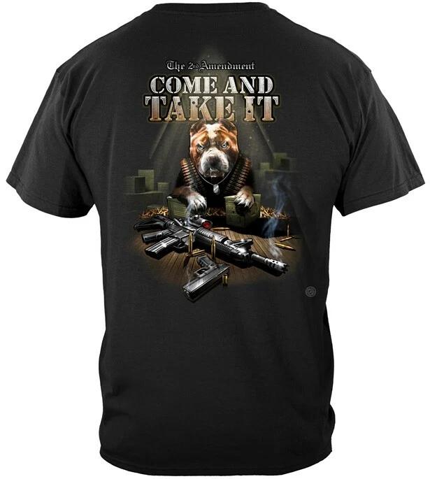 New 2ND AMENDMENT COME AND TAKE IT AR15 PATRIOT NRA Shirt PIT BULL 3XL