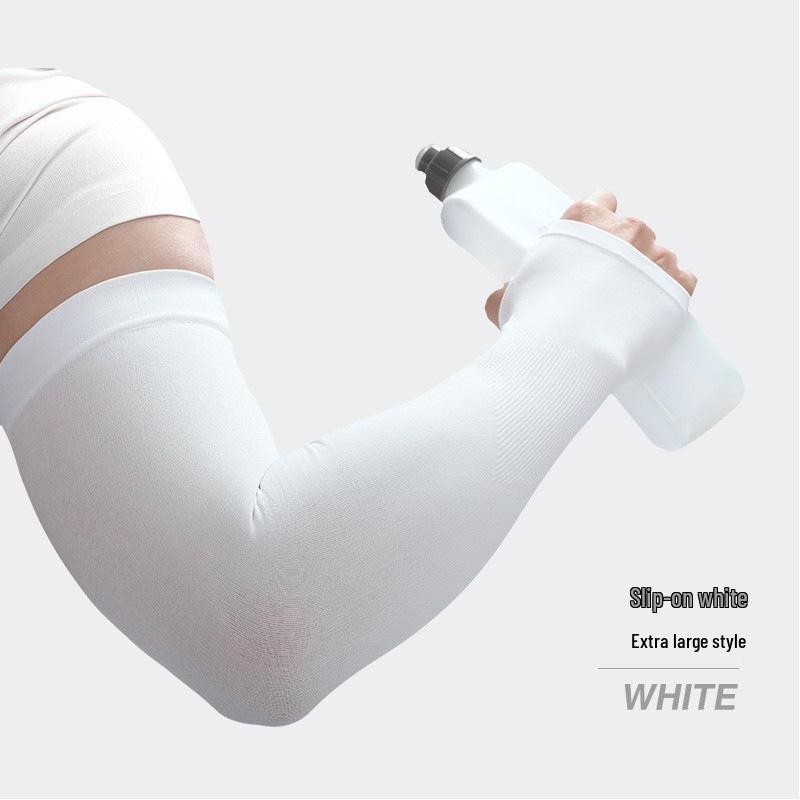 Unisex Anti-UV Cooling Arm Sleeves for Summer Cycling & Driving - Breathable Ice Silk