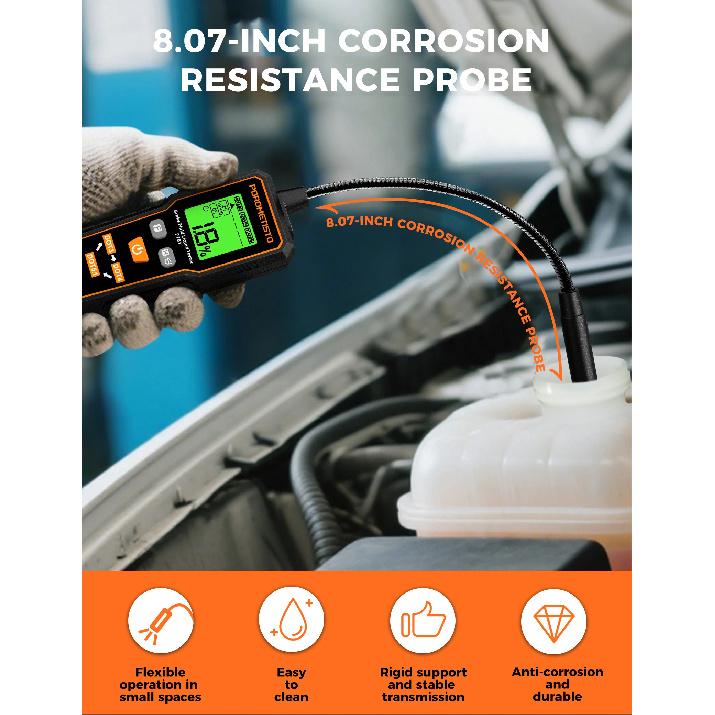 FT01 Automotive Brake Fluid Brake Oil Tester Portable Digital Brake Fluid Tester DOT3/DOT4/DOT5.1 Test With Flexible Probe