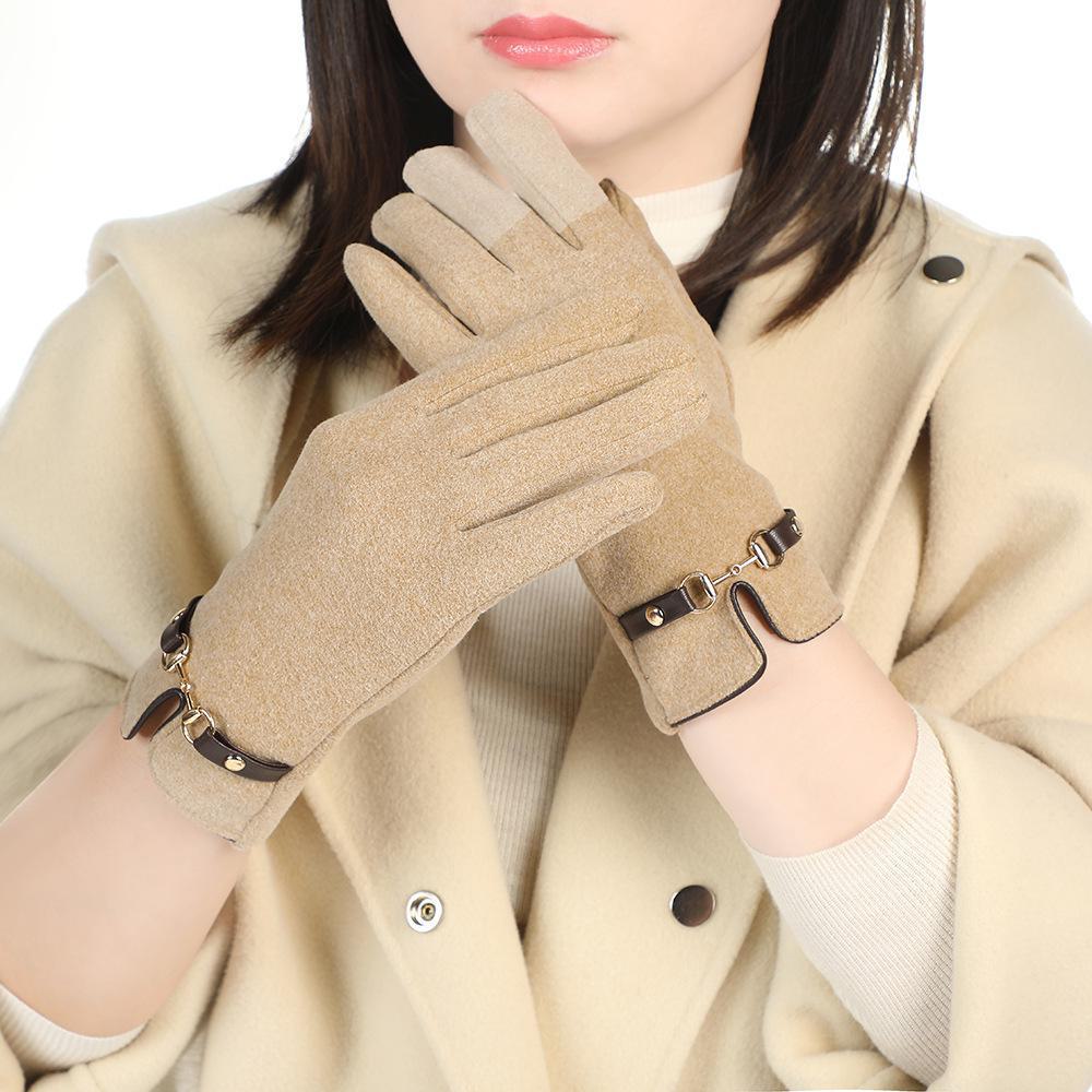 Winter Warm German Velvet Cycling & Driving Gloves – Windproof, Thick, Cold-Proof, Touchscreen Compatible for Couples