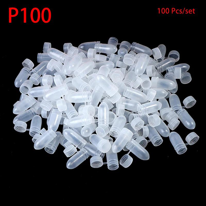 100Pcs/Lot Portable Mini Capsule Organizer Portable Flip Lid Transparent Capsule Storage Containers Pill Box Holder Pill Case