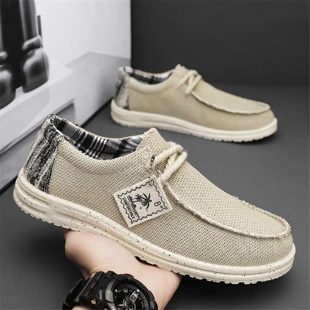 Round Foot Man Blue Shoes Vulcanize Boot Without Heel Sneakers Man Size 47 Sports Shoes