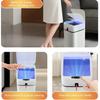 Auto Sealing Sensors Trash Can With Germicidal Blue Light Waterproof Construction Odor Containment For Home Office