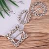BESTOYARD Scarf Ring 3Pcs 80s Party Tee Shirt Clips Pearl Rhinestone T Shirt Scarf Clip Ring Buckles Waistband Neckerchief Clip Rings for Clothing