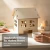 Natural Wood Craft House Model Easy to Assemble for Reading Nooks