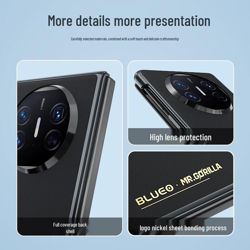 Huawei Mate X5/X3 Leather Hinge Magnetic Folding Phone Case