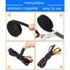 Nylon Hook Loop Cable Straps Reusable Fastening Tape Cable Ties Cord Organizer Double-Sided Hook and Loop Self-adhesive Tape