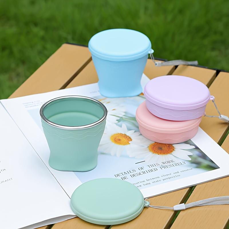 1pc Portable Foldable Water Bridge Outdoor Camping Travel Mug, 200ml Compression Cup for Tea and Coffee