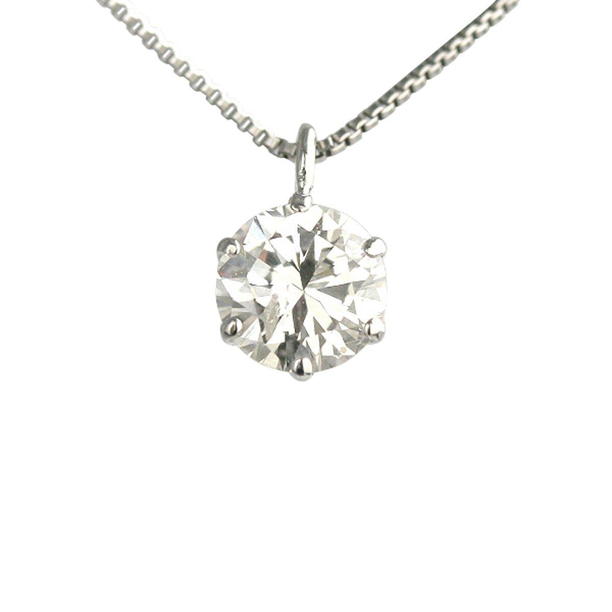 

Jewelry PT900 Diamond Pendant Necklace G Color SI2 Class Good Cut GGSJ Sorting of Certificate of Included [Diamond World] Women s 0.3ct (Source срібний