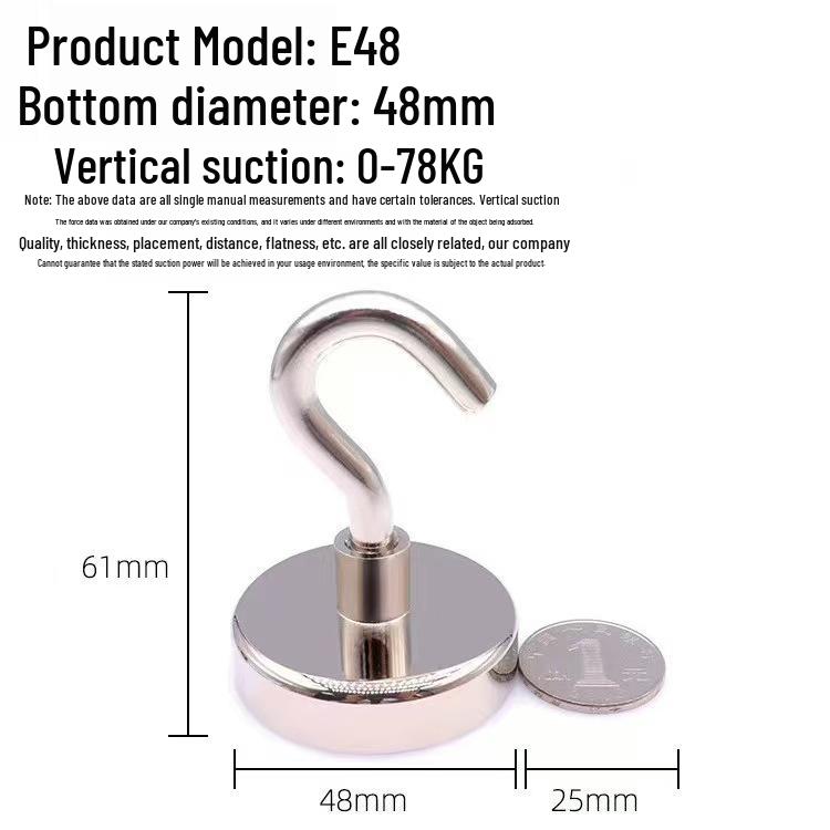 Ganci Magnetici in Neodimio Ferro Boro da 50 Pezzi - Forti, Senza Tracce, Acciaio Inossidabile per Cucina e Frigorifero