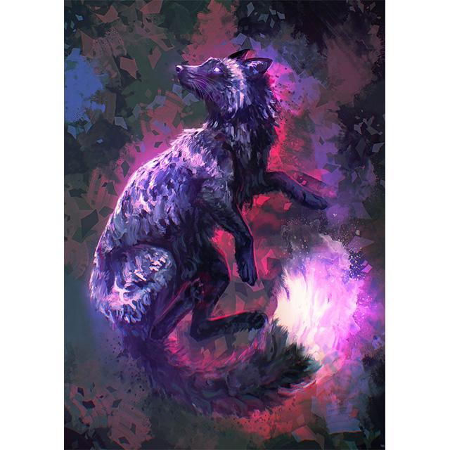 Fantasy Animals Water Fire Elemental Fusion Prints Poster Canvas Painting Modern Wall Art Picture Living Room Bedroom Home Decor