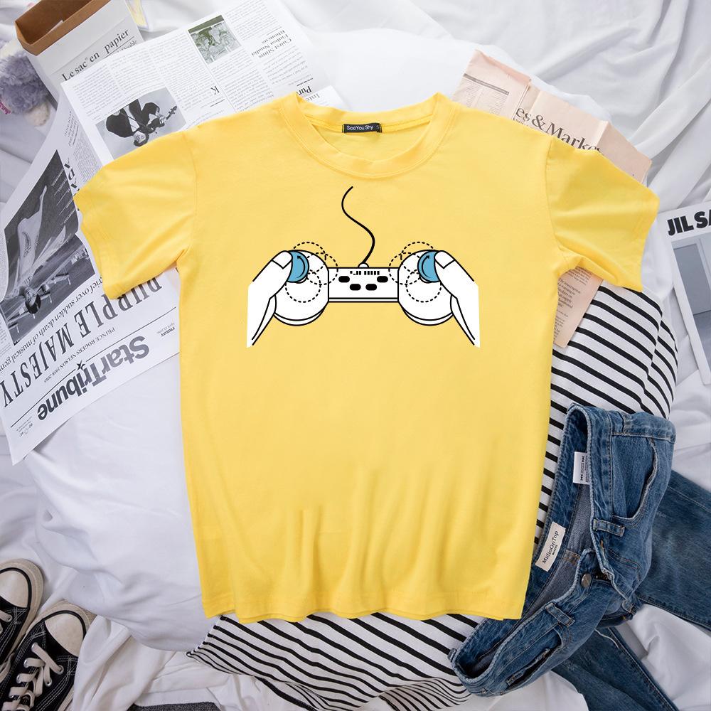Neuartige kreative Spielkonsole 3D-gedrucktes Muster Damen-Shirt Kurzarm T-Shirt