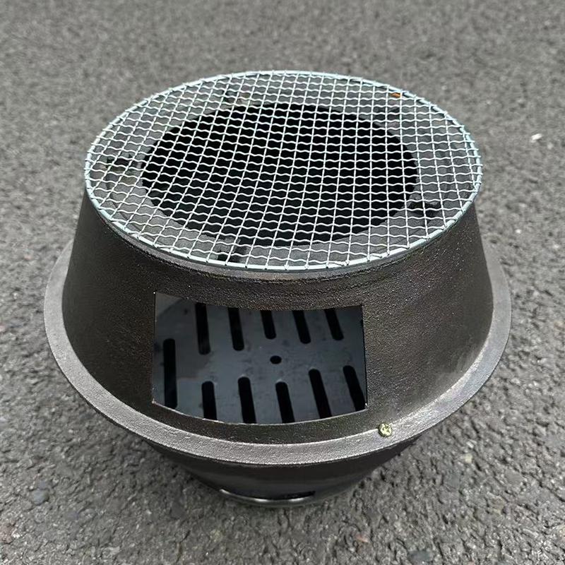 Thickened Cast Iron Firewood Stove - Multi-Use Heating & BBQ Stove