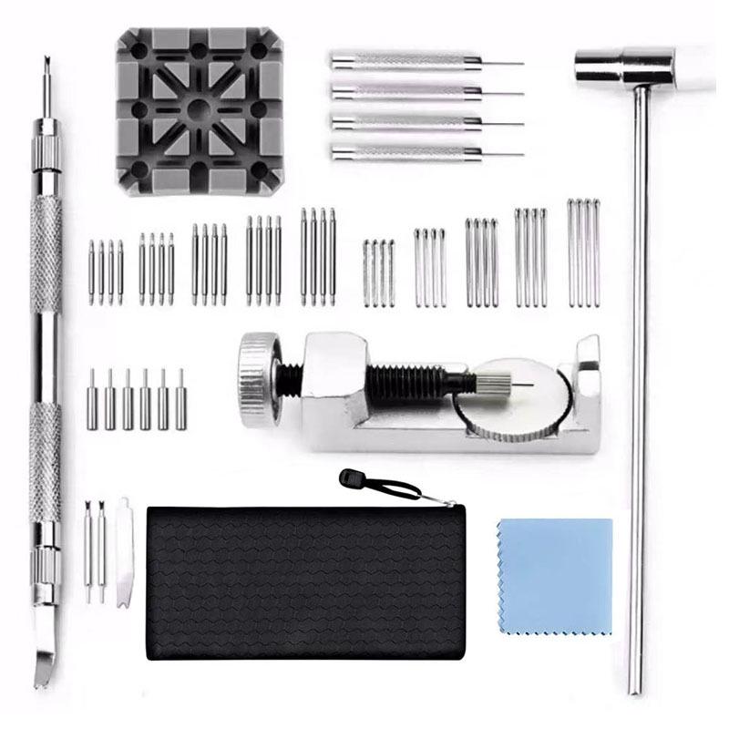 144-Piece Silver Watch Band Repair and Removal Tool Set