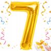 Number 7 Foil Balloon Gold 66cm Birthday Party Decoration Gold