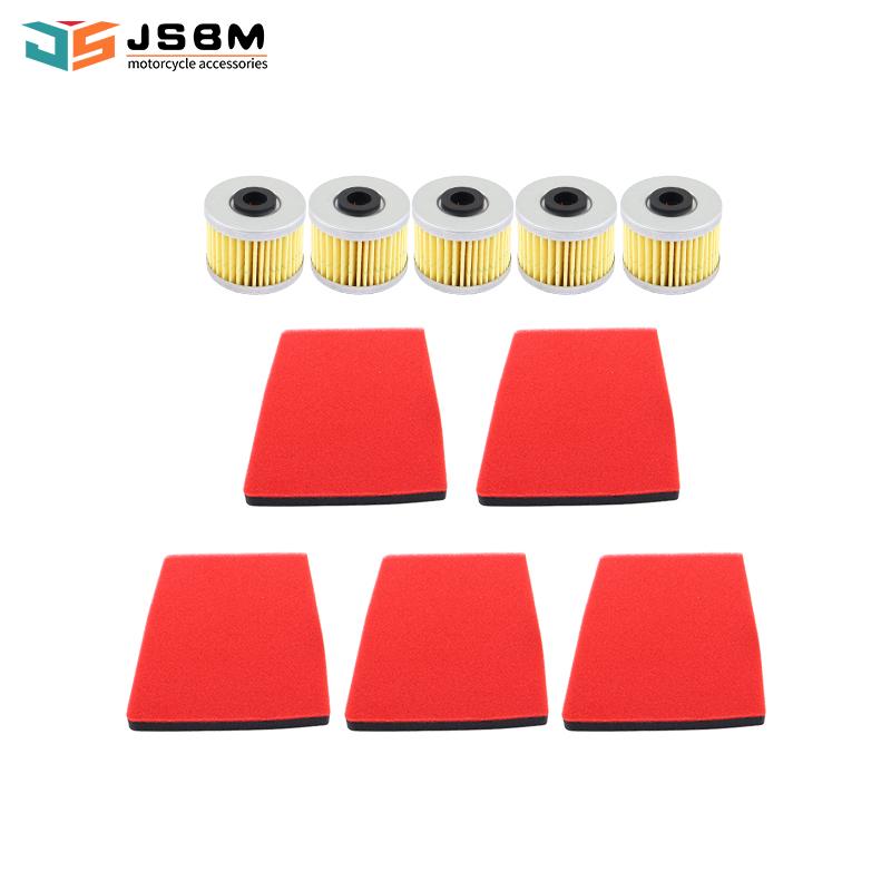 JSBM Waschbarer Motorrad Luftfilter Ölfilter für Loncin VOGE 300RR 300R 300AC 300DS 250RR 300GY LX300 LX300-6A CR6 LX300R