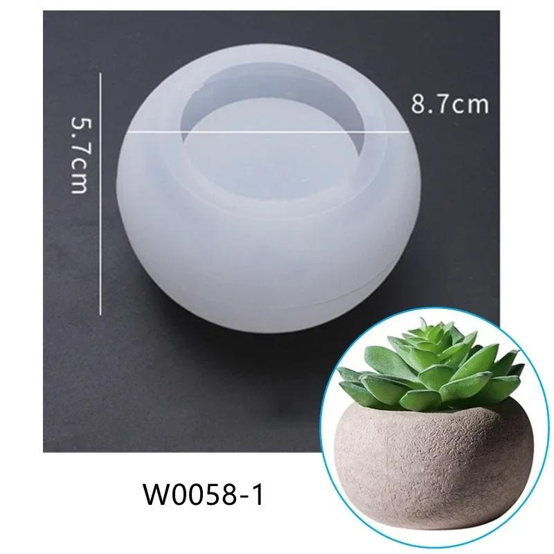 Pot Shape Silicone Molds DIY Handcraft Resin Casting Molds For Pen Storage Box Home Decor UV Epoxy Resin Coaster Candle Mold