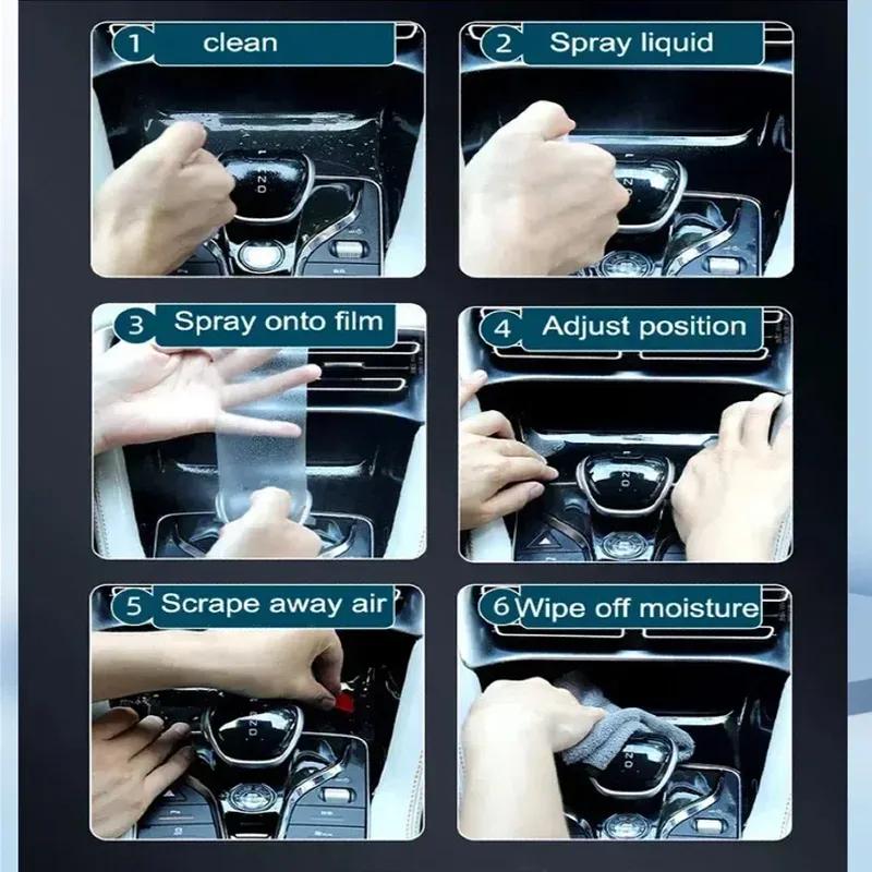 For changan UNIT UNI-T  2024 2025 Tpu Transparent Film Car Interior Sticker Center Console Navigation Screen Car Accessories