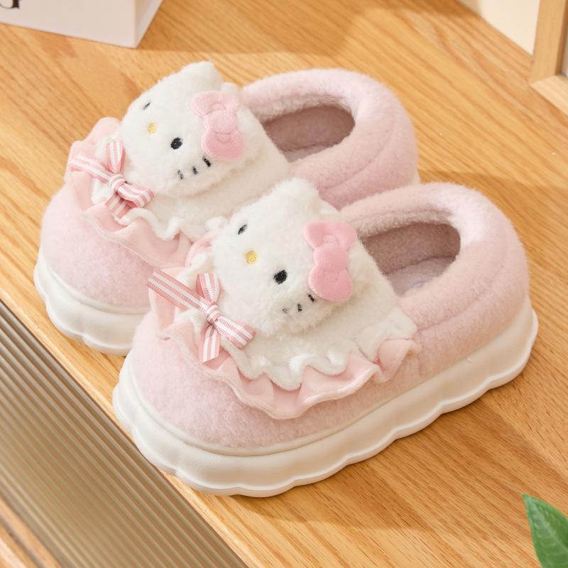 

Cinnamoroll Girls Cotton Heel-Covered Slippers - New Autumn/Winter 2026 Style 32-33