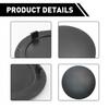 For 2003- Dodge Ram 1500 2500 3500 Rear Tow Bumper Hook Cover Round Black 1X
