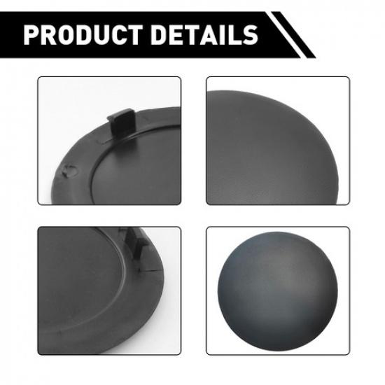 For 2003- Dodge Ram 1500 2500 3500 Rear Tow Bumper Hook Cover Round Black 1X
