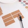 36/96pcs Waterproof Cork Wooden Labels Stickers Self-adhesive Packaging Sealing Tag  Refrigerator