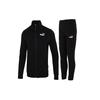 Clean French Terry Sweat Suit Knit Casual Jacket And Pants Set Men Sweat Suit Black 534517-01
