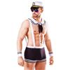 Male Police Role Play Navy Sailor Firefighter Bib Pants Male Prisoner Bib Pants Halloween Sexy Uniform Temptation