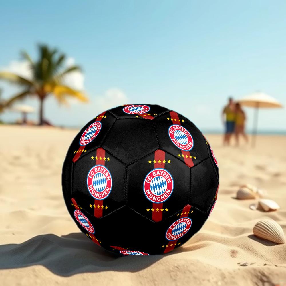 Bayern München3 Soccer Ball Colorful All Ages Machine Stitched PVC Competition Ready Durable High-Bounce.SIZE5
