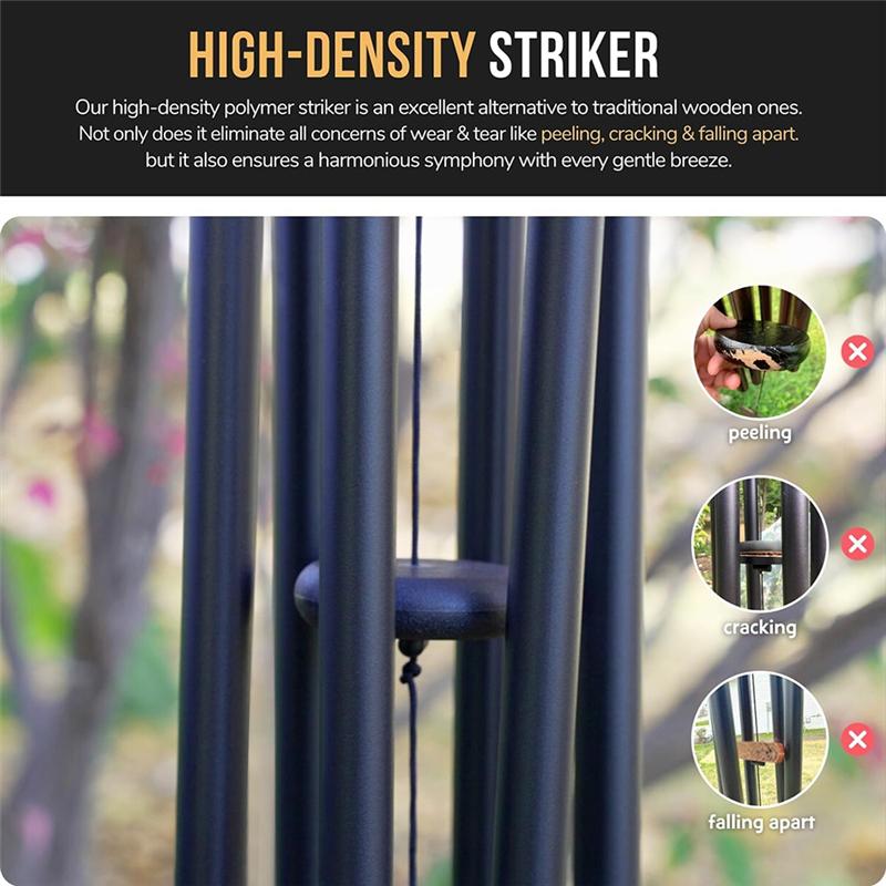 Wind Chimes For Outside 3 Replaceable Wind Catchers Wind Chime With Deep Tone,Large Windchime, Windchimes Outdoors