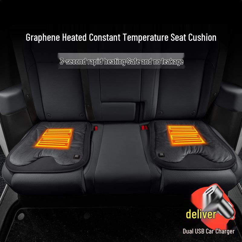 Kompatybilny z Oshan X5/X7PLUS i Z6: Kosei Flanelowa Podgrzewana Poduszka na Siedzenie Samochodowe