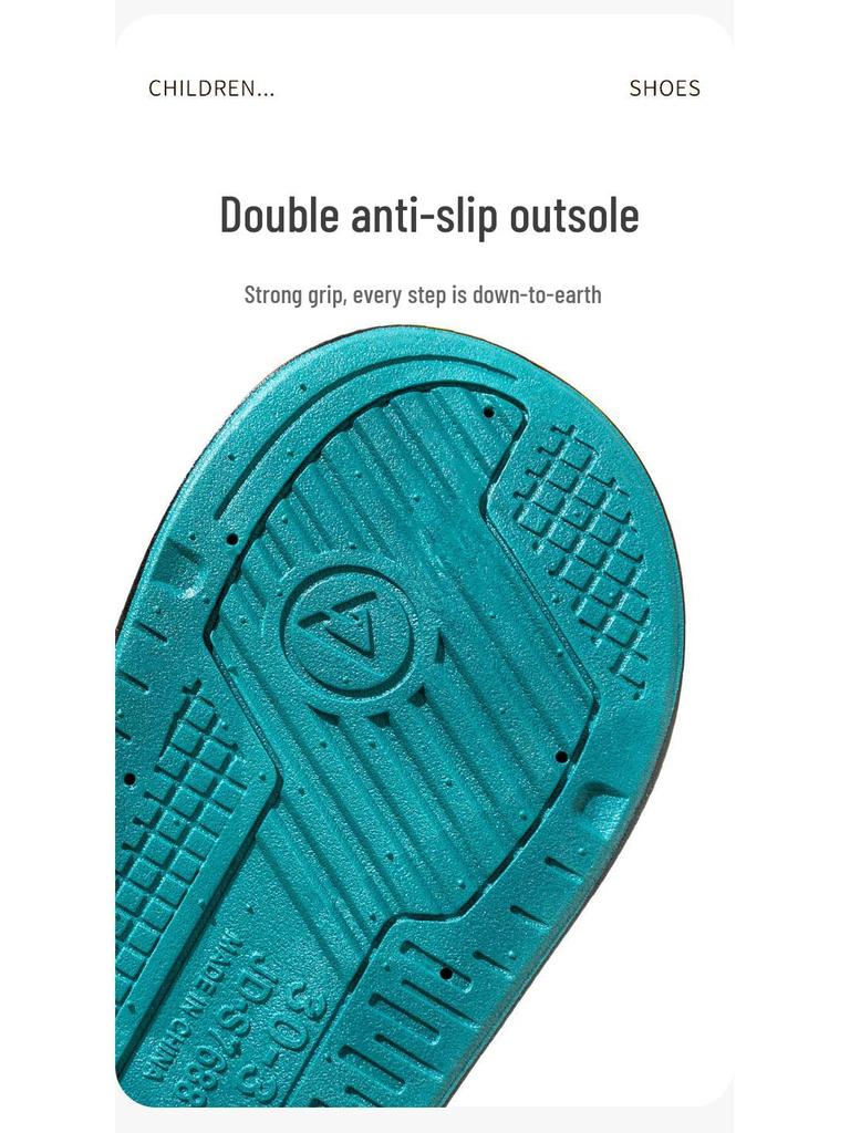 Non-Slip Trendy Summer Slippers for Big Kids and Boys – Indoor/Outdoor Use