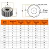 spur Gear 1M 61/62/63/64/65/66/67/68/69/70T rough Hole 8/10mm gear wheel 45#carbon steel Material motor gear Total Height 10mm