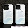 Simple and fresh corrugated colored silver shell is suitable for Apple 16/15/14 pro mobile phone case 15promax13/12/11X