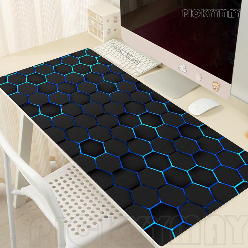 Hexagon Mouse Pads Gaming Mousepad Gamer Mouse Mat Keyboard Mats Desk Pad Geometric Mousepads XXL xcm For Computer