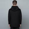 Autumn and winter hooded double-sided wool coat men's mid-length double-sided denim coat windbreaker men's young and middle-aged classic coat