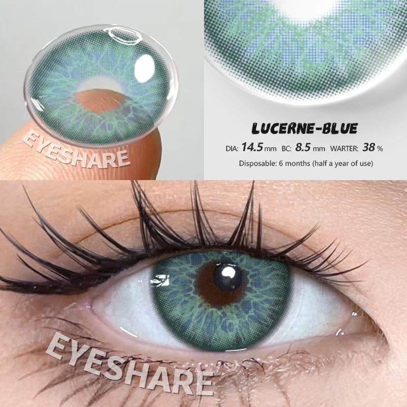Eyeshare 1 Pair FLORENCE Series Eye Natural Looking Color Contact Lenses Cosmetic Contactlen