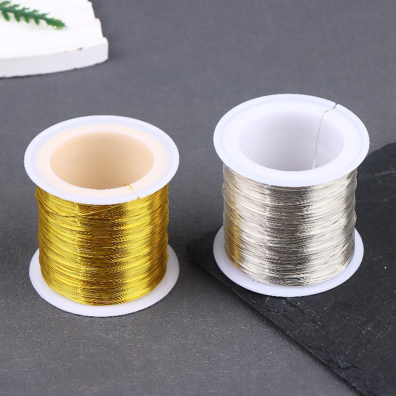 100M/328Ft Fadeless Copper Clad Steel Wire Bendable Metal Sculpting Wire For Craft Floral Jewelry Making 0.3/0.4/0.5Mm