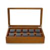 Wooden Watch Storage Holds 10 Dark Gray Watch Can Hold Magnets Box, Watches, Pillow,