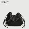 High-End Feeling Autumn Winter Chain Messenger Bag Shoulder Bucket Bag
