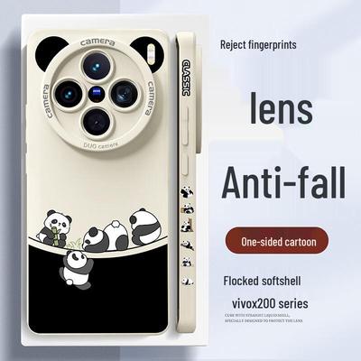 Vivo Cartoon Silikon Handyhülle mit Vollständigem Objektivschutz