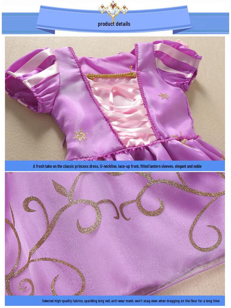 Europäisches und Amerikanisches Prinzessinnen-Abendkleid für Mädchen - Frozen & Cinderella Thema